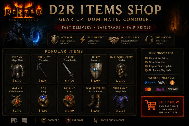 How to Spot Reliable D2R Item Shops and Avoid Common Scams